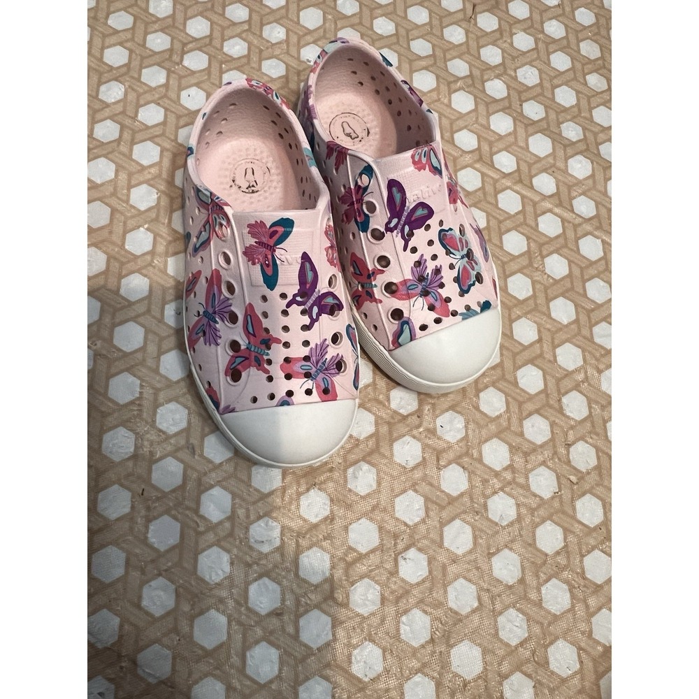 Native Shoes Kids Phoenix Starfish Purple Hollywood Pink Butterfly C7 Slip On